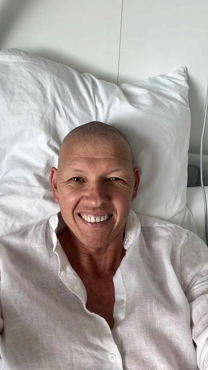 Mathieu, souriant